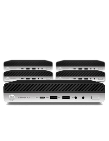 Lote 5 unidades Sobremesa HP ProDesk 600 G4 Intel Core i5-8500 Mini PC / RAM 16GB / SSD 256 GB