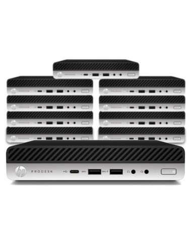 Lote 10 unidades Sobremesa HP ProDesk 600 G4 Intel Core i5-8500 Mini PC / RAM 16GB / SSD 256 GB